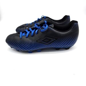Umbro Shoe Men's 10.5 Aurora II FG (Firm Ground) Soccer Cleats Black Blue